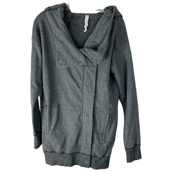 Lululemon Wrap Up Jacket Heathered Speckled Black SZ 6 - Picture 5 of 6